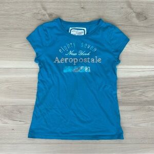 blue aeropostale baby tee